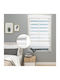 Roller Blinds Shading Partial Blackout White W80xH180cm 111700