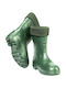 Kapriol Arbeitssicherheitsstiefel Knie mit Fell Grün