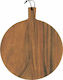Playground Wooden Round Acacia Commercial Serving Board With Handle 35cm