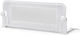 Costway Baby Bed Rail Guard Fabric in White Color 40x40x42cm