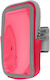 Sport Armband Smartphone Touch Arm Forearm Strap Zipper Pocket Pink