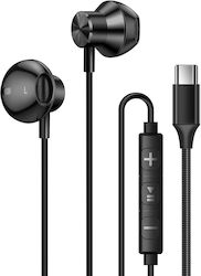 Linq Intra Usb-c Earphones Magnet Music Hands-free Calling Black
