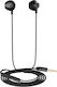 Akashi 3.5 Mm Wired Headphones Built-in Microphone Black