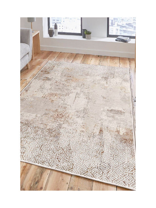 Conceptum Hypnose Wooson Teppich Rechteckig Synthetisch,Polyester/Cotton/Leather Cream