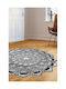 Conceptum Hypnose Eugene Rug Round Silver-black