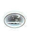 Opviq Kids Single Mount Ceiling Light E27 White 100W 50x7cm