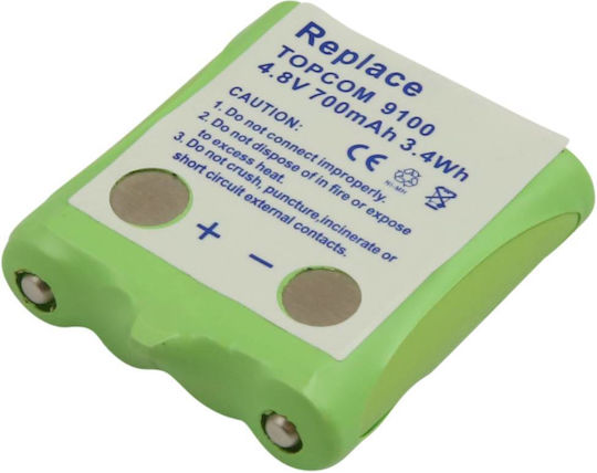 Baterie de Înlocuire Avizar Topcom 9100 4.8v 700mah Nimh Verde