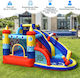 Costway Inflatable Captain with Trampoline and Slide for 3-12 Years
