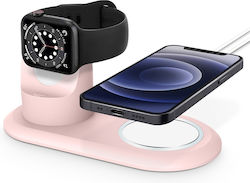 Eko Ladestation Für Apple Watch Iphone 2 In 1 Magsafe In Tpu Rosa