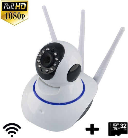 DJ38ZBMBM Cameră de Supraveghere IP Wi-Fi Full HD 1080p cu Comunicare Bidirecțională și Obiectiv 3.6mm