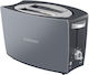 Albatros Confort Φρυγανιέρα 2 Θέσεων 800W Γκρι