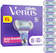 Venus Extra Smooth Swirl Replacement Heads with 5 Blades & Lubricious Strip 8pcs