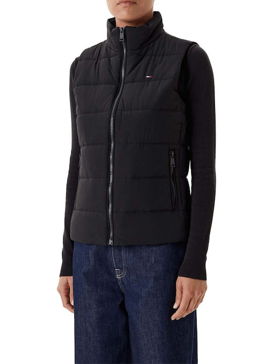 Tommy Hilfiger Αμάνικο Μπουφάν Puffer Μαύρο