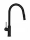 Invena Kitchen Faucet Counter with Shower Black