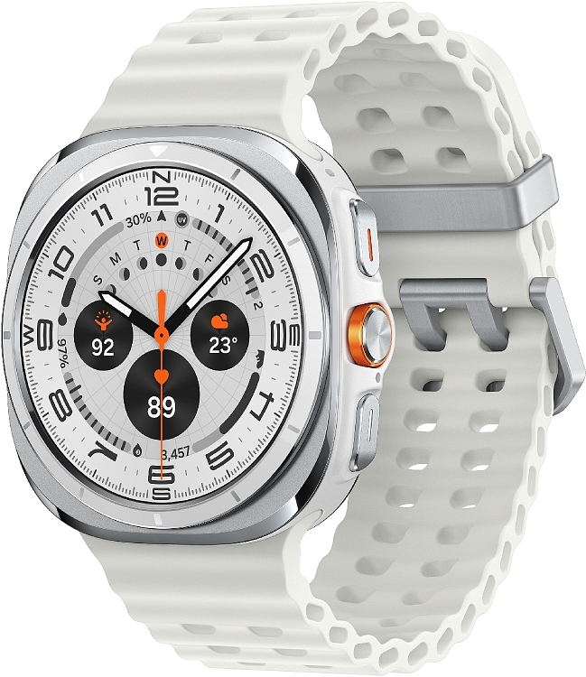 Samsung Galaxy Watch Ultra (2025) Titanium 47mm Αδιάβροχο με eSIM και Παλμογράφο (Λευκό) (SM-L705FAW2EUE)