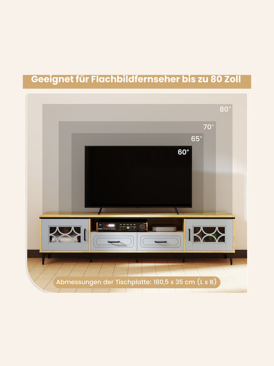 Stand TV Albastru Bambus L180.5xA35xÎ46cm