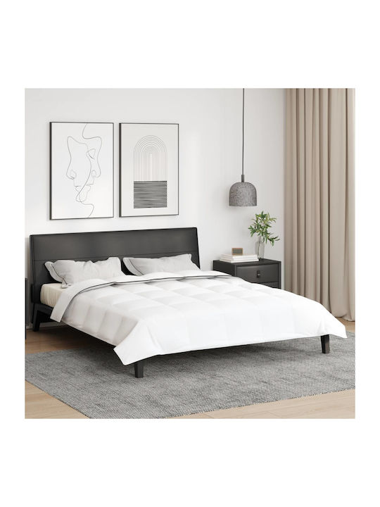 vidaXL Плик за Завивка Кинг Сайз 260x220 Бял