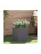 vidaXL Topf Metallisch Charcoal 50x32x40cm.