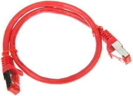 Telegärtner S/FTP Cat.6a Ethernet Network Cable 7.5m Red 1pcs