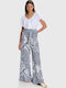 Damen Stoff Hose Multicolor