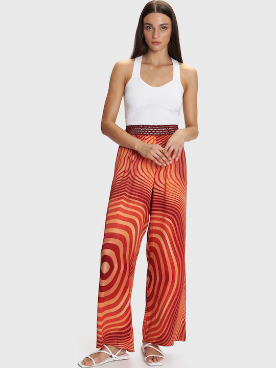 Dama Tesatura Pantaloni Multicolor
