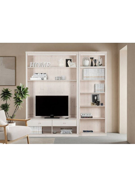 Wohnzimmer TV-Einheit Saltoro 106 Weiß