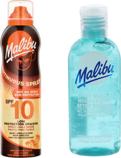 Malibu Ulei Uscat Spray SPF10 175ml + Gel After Sun 100ml