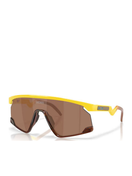 Oakley Bxtr Unisex Sonnenbrille mit Gelb Kunsts...