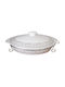 Galifas Ceramic Oval Heat-Resistant Cookware with Lid and Stand 3000ml