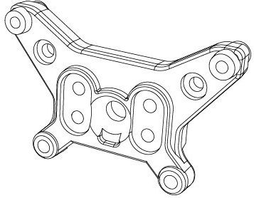 Mjx Hyper Go 14211 Front Shock Tower Part Number 14170c