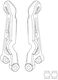 Mjx Hyper Go 14211 Front Upper Suspension Arm Part Number 14210c
