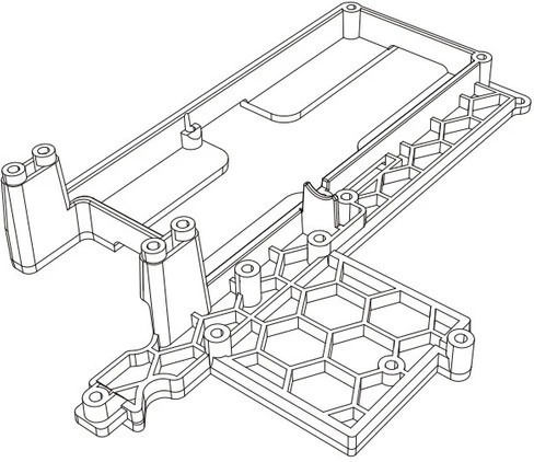 Mjx Hyper Go Replacement Chassis Tray Part Part Number 14130b