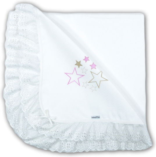 Ninetta Bebe Swaddle Blanket Roz 90x90εκ.