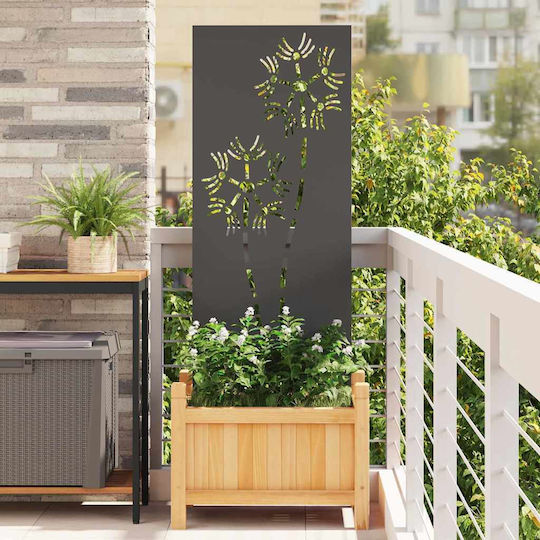 Vidaxl Decorative Garden Panel Black 50 x 140 cm