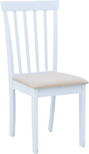 Houston Dining Room Wooden Chair White Shade 40x49x94cm