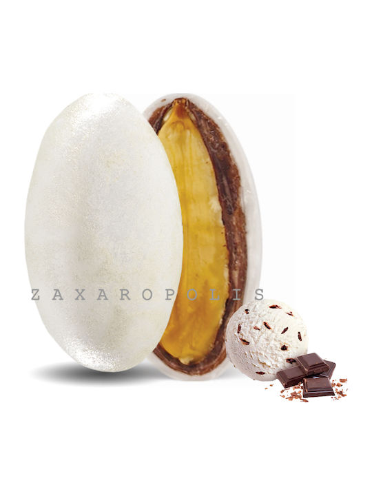 Zaxaropolis Шарени Бадеми My Choco във Форма Класически с Вкус Stracciatella Бял 1000гр