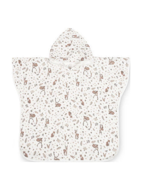 Sensillo Baby Poncho-Bademantel Kapuzen white