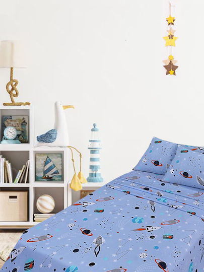 Kids Quilt Single Dimension Light Blue 160x240cm