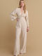 Damen Einteiler Anzug Beige