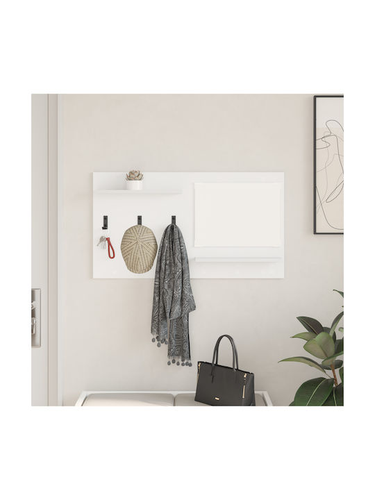 Hallway Furniture with Mirror & Hanger 90x10x50 cm