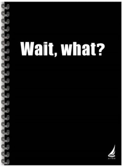 Ekdoseis Aigaio Spiral Notebook Ruled A4 60 Sheets 2 Subjects Black 1pcs