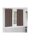 vidaXL Set Perdele Fereastră Cu Capse Maro 140x175cm