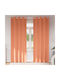 vidaXL Set Perdele cu Capse Portocalii 140x225 cm
