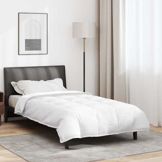 vidaXL Duvet Single Down 135x200cm White