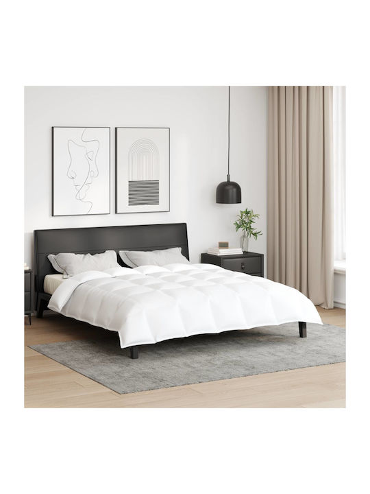 vidaXL Bettdecke Doppelbett Daunen 200x240cm White