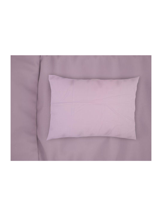 Dimcol Bebe Solid Baby Cotton Pillowcase Purple 45x35cm