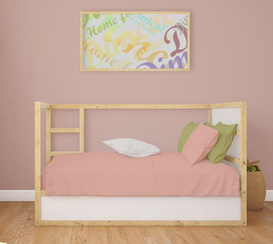 Dimcol Baby Pillowcase Dusty Rose 45x35cm