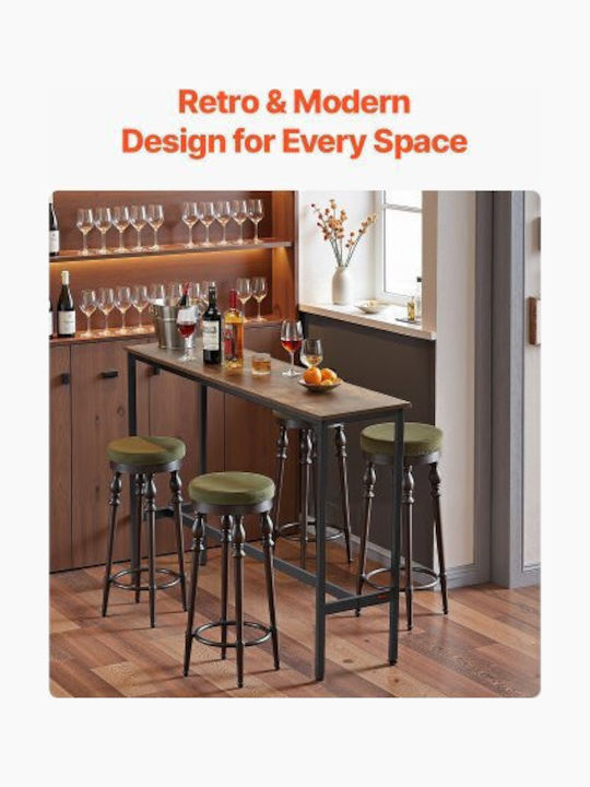 Table Bar Wooden Brown 139.7x38.1x99.06cm