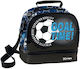 Graffiti School Insulated Shoulder Lunch Bag 4.5 Litre Multicolour Football 20x16x22cm