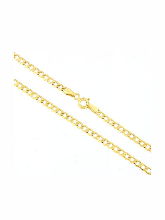 Forever Friends Χρυσή Αλυσίδα Λαιμού 14Κ Λεπτή Πάχους 2.8mm και Μήκους 50cm